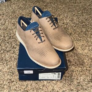 Cole Haan Men's 2.ZERØGRAND Laser Wingtip Oxfords C40445 Shoes Size 9 New